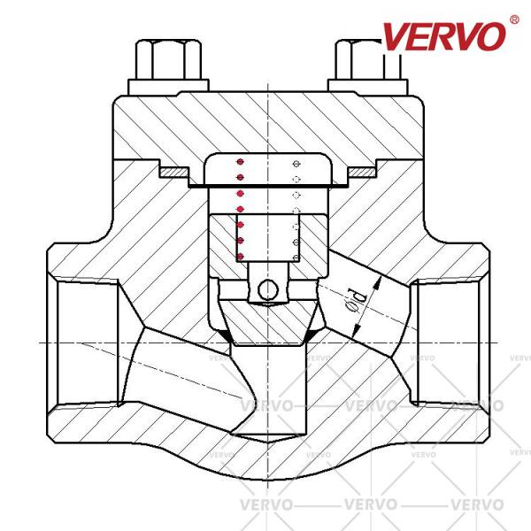 C95800 Bronze Check Valve 1 Class 800  NRV Lift Aluminum Forged Steel Check Valve