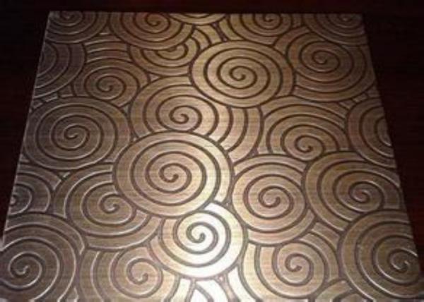 AISI 409L SUH409L Stainless Steel Decorative Sheets With PVD Coating