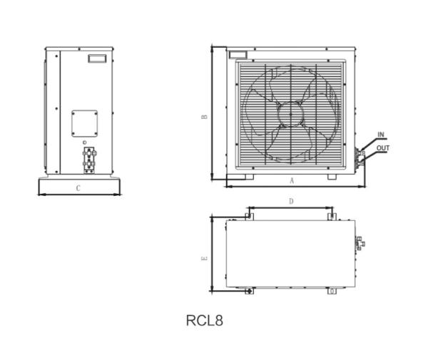 Air Cooled Precision Cooling Unit 13.2kw IP65 Protection For Server Room