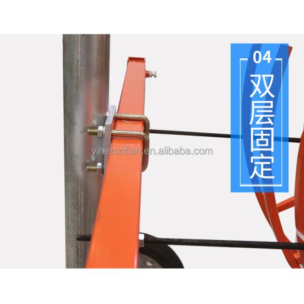 Gardening Metal Movable Farmland Irrigation Truck with Heavy Rain Gun Sprinkler and Garden Hose Reels
