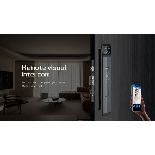 Qleung S940max Fully Automatic Lock with 3D Face Recognition and Palm Vein Unlock Tuya Smart Home Door Lock