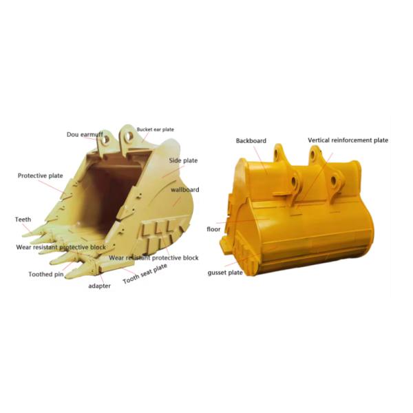 Construction Machinery Parts Hydraulic Tilt Bucket Excavator for Energy Mining YELLLO