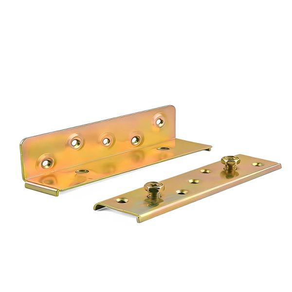 Galvanized Hardware Kit for Metal Bed Rail Frame Fasteners Foot Plates Brackets Hooks and Furniture Accessories