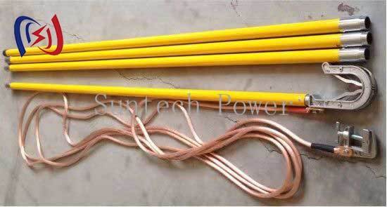 Bare Copper Grounding Lead for Low Resistance Permanent Grounding Connections in Power Installations