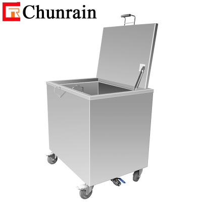 CR-483L Large Stainless Steel Heated fat soak tank for kitchen soaking trolly