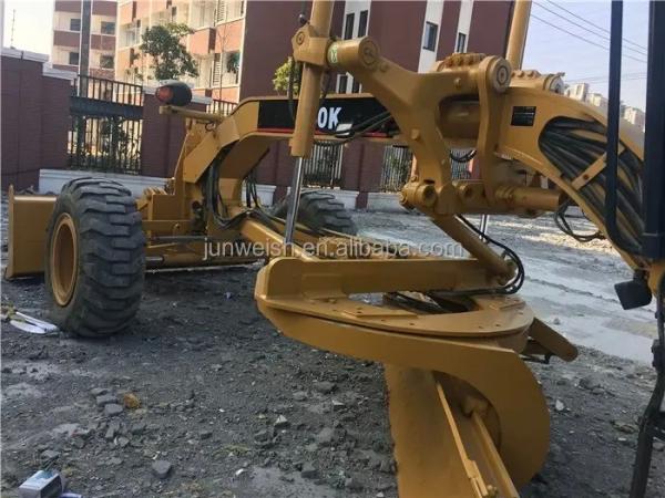 Manufacturing Plant Used Caterpillar Motor Grader CAT 140K 140H with Front Blade Bucket
