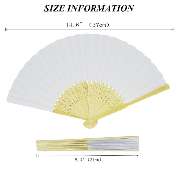 [I Am Your Fans] Personalized Branded Print Bambu Fan Customized Your Design Gifts Beautifully Folded Paper Fan