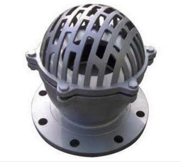 WCB A216 Cast / Stainless Steel Foot Valves For Water , Flanged Foot Valve