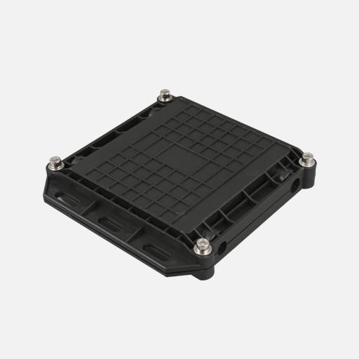 Square Fiber Optic Cable Box 1 Inlet 1 Outlet Junction Box