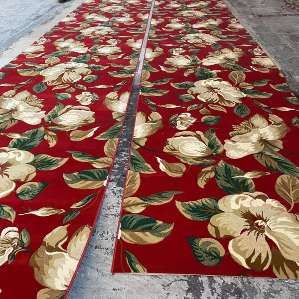 Antimicrobial Rectangle Mosque Prayer Carpet Roll for Wall to Wall Installation
