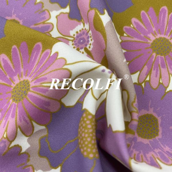 Moistureproof Sustainable Legging Material Fabric Embossed Print