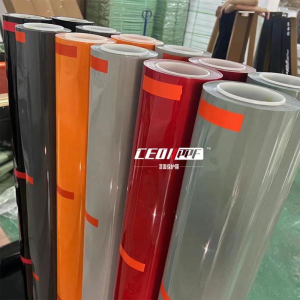 Зелёный цвет TPU PPF двойной слой скретч 7.5mil 60 дюймовой автомобильной краски пленки