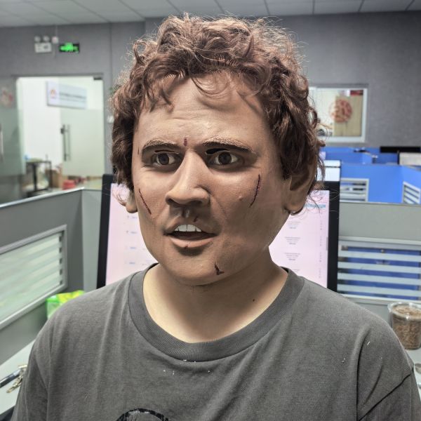 Lifelike Silicone Human Mask for Professional Costume and Theatrical Events One Size Fit Most