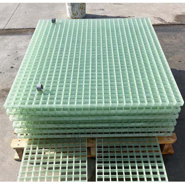 ISO Resin Type Decorative FRP Grating Walkway with Translucent Fiberglass and GRP Grid