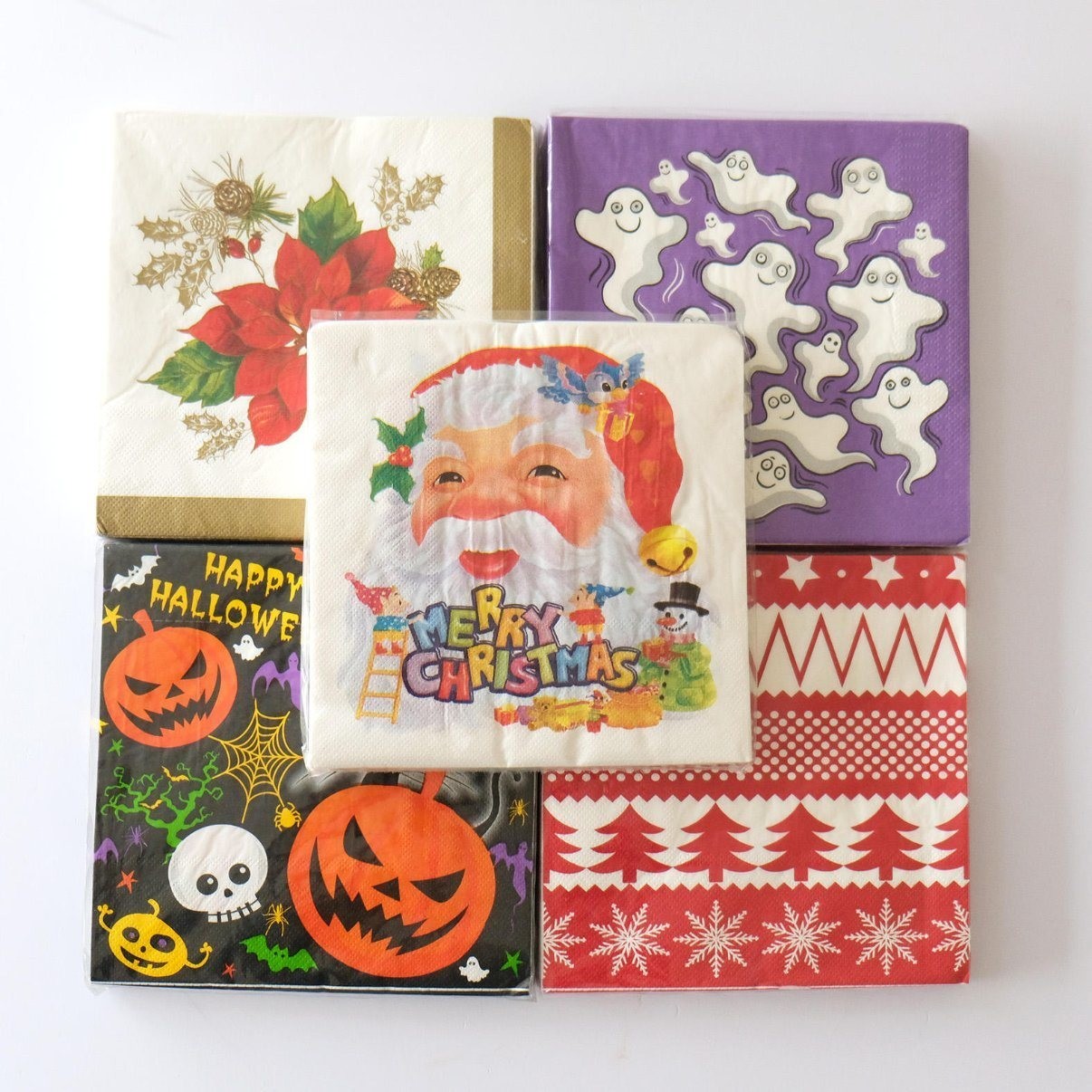 Disposable Party Tissue Paper Multicolor Paper Napkin for Personal Serviettes in Bistro
