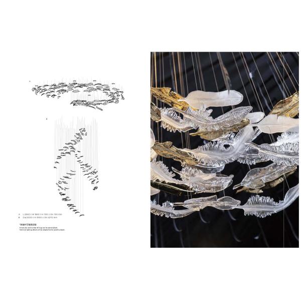 Современное искусство Стеклянные луковицы из перьев