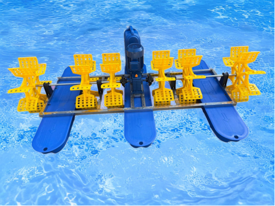 6 Paddle Wheel Aerator Floating Water Surface for Shrimp Catfish Carp Pond Fish Farming