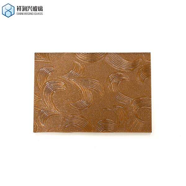 Brown Patterned Glass Shinerising 3mm 5mm 1830*2440new Technology Style Glass Embossed Glass