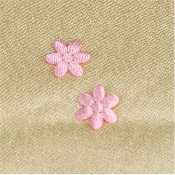 10 Mm Wedding Applique Eco - Friendly Sew On Type Applique Fabric Flowers