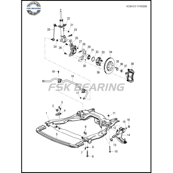 Wheel Hub Bearing 94535249 94536117 90279331 95983139 94535247 For Daewoo Chevrolet