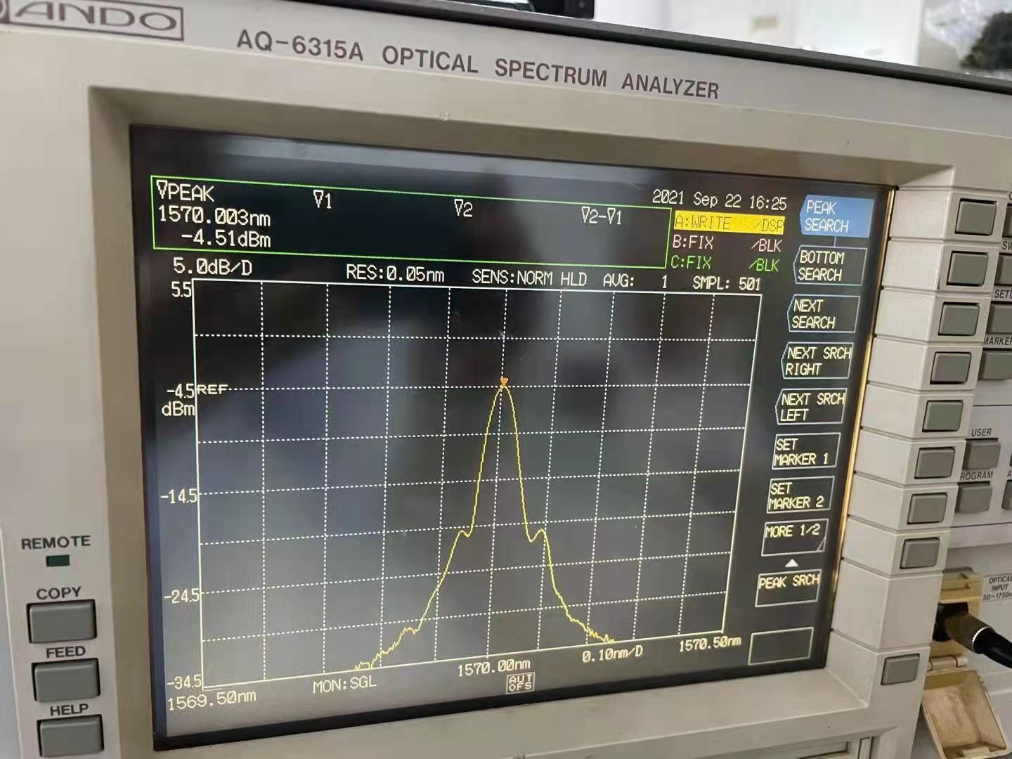 Анализатор оптического спектра Ando AQ6315A