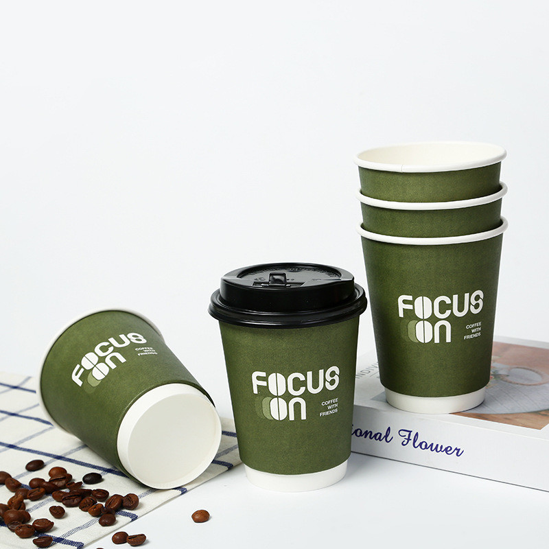 Custom Biodegradable Disposable PLA Hot Coffee Paper Cups Eco-friendly and Affordable