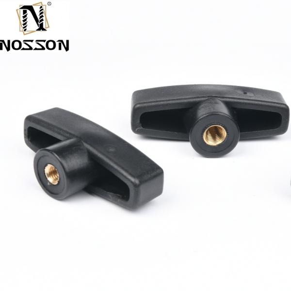 Black Oxide Finish Healthcare T-Head Plastic Knob for Easy Clamping and Tightening in Automotive Industry