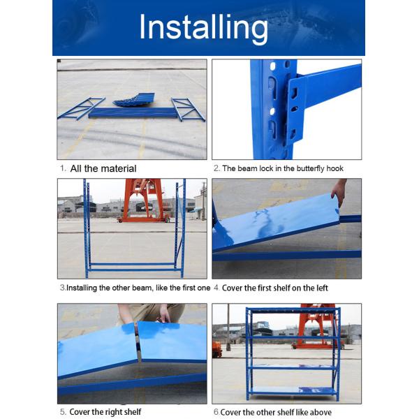 Eco Friendly Warehouse Storage Shelves Industrial Metal Shelving 2000*600*2000mm