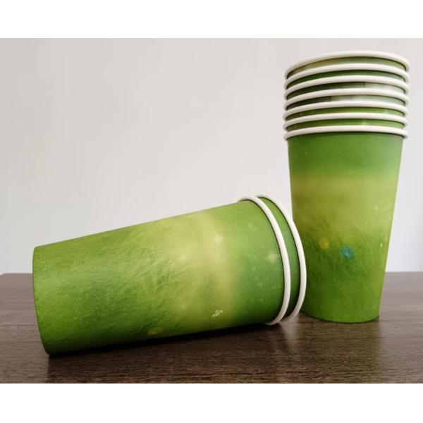 Custom Logo Is 16oz 320g 18gpe Paper Cup Eco Friendly Colourful Customized Request