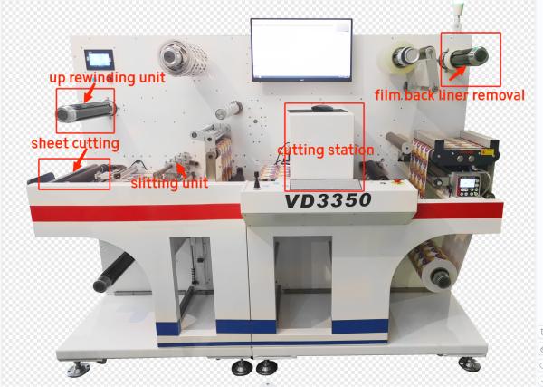 VD3350 Digital Label Die Cutter With Slitting And Laminating