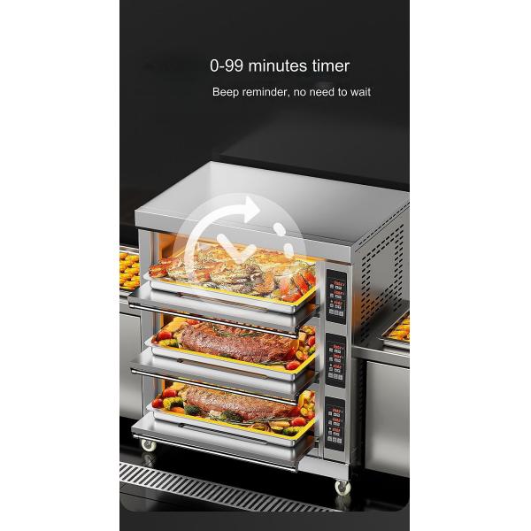 250 KG Professional Baking Ovens Small Size Gas and Electric Deck Pizza Oven for Bakery