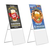55 polegadas personalizam o signage digital portátil ultra fino da tela do LCD 4k para anunciar