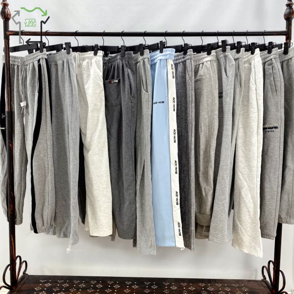 Winter Running Warm Used Trousers Casual Soft Thick Cotton Sports Pants Drawstring