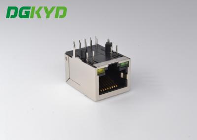 Single Port 2.5G LED TAB Down RJ45 Network Connector