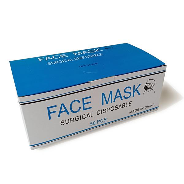 Three Layers Surgical Medical Disposable Earloop Face Mask Anti 2019-Ncov / Covid-19