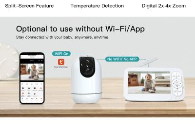 Wifi 2.4Ghz 360° Wide Angle Baby Monitor Home Security Ir Night Vision Human Detection