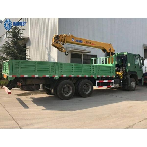 boîte Sinotruk Howo 6x4 336hp 10 Ton Truck Mounted Crane de cargaison de 7000x2300x600mm