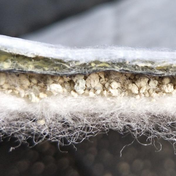 Solução de aterro sanitário 6000 g/m2 Membrana de bentonita revestimentos de argila geossintética com filme HDPE