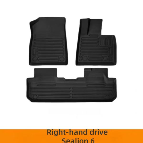 New High Quality Plastic Floor Mats BYD Song Plus DM-i Sealion 6 ECO Rear Back Cushion Car Interior Accessories RHD Waterproof