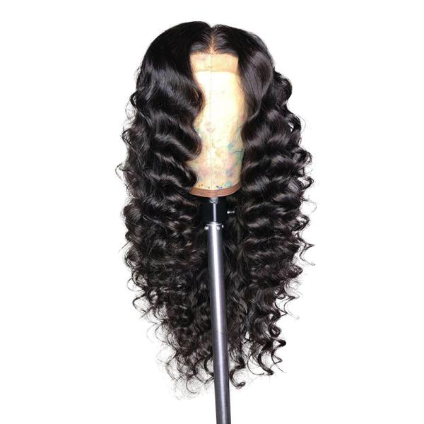 100% Raw Unprocessed Human Hair Loose Wave Full Lace Wig 10