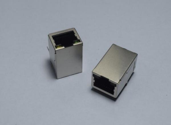 Top Entry Vertical RJ45 Female Jack , RJ45 PCB Mount Connector For Hub / PC Cards