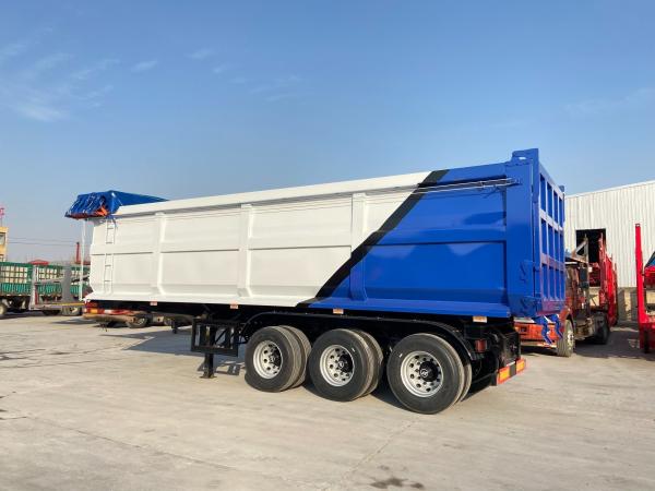 3 Axles Tipper Cargo Truck Trailer Transport Tipping Trailer Side Dump for Transportation