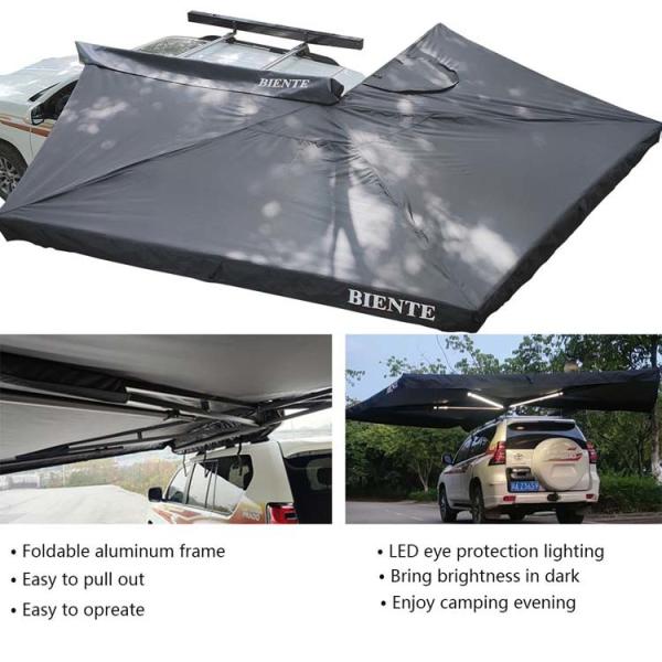 Alloy d'aluminium 2M/2.5M 270 degrés auxiliaire indépendant pour la protection solaire