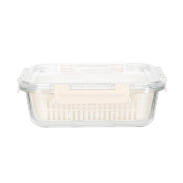 640ml BPA-Free Glass Food Container with Cool Lock Silicone Lid