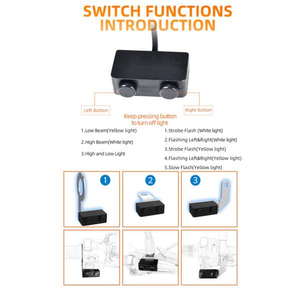 20000Lm 60W светодиодные мотоциклетные фонари 16В светодиодные фары
