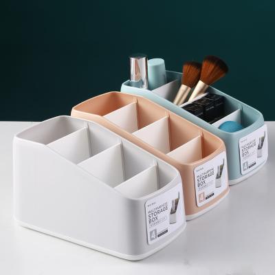 Ins Style Desktop Mini Trapezoidal Plastic Stationery Organiser For Student