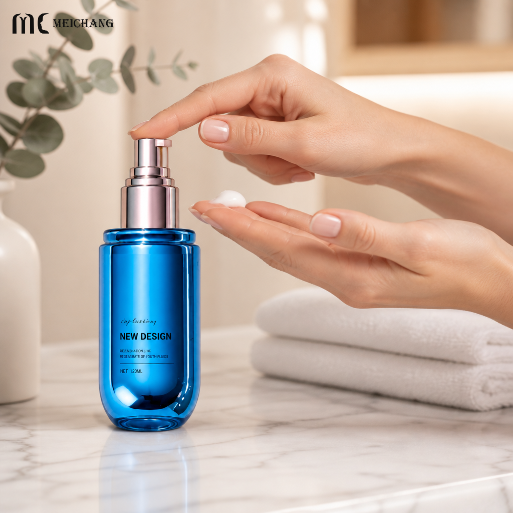 40ml 60ml 80ml 100ml 120ml Eco-Friendly Pill-Shaped PCR PET Cosmetic Bottle with Interchangeable Fine Mist Spray & Lotion Pump for Body Oil & Skincare(MC-444)