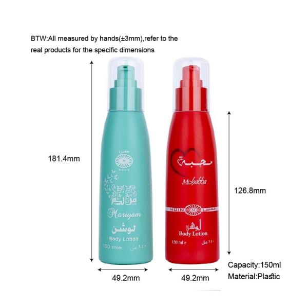 150 мл красно-синий цилиндрический гладкий с красно-синим насосом для бутылки лосьона для шампуня