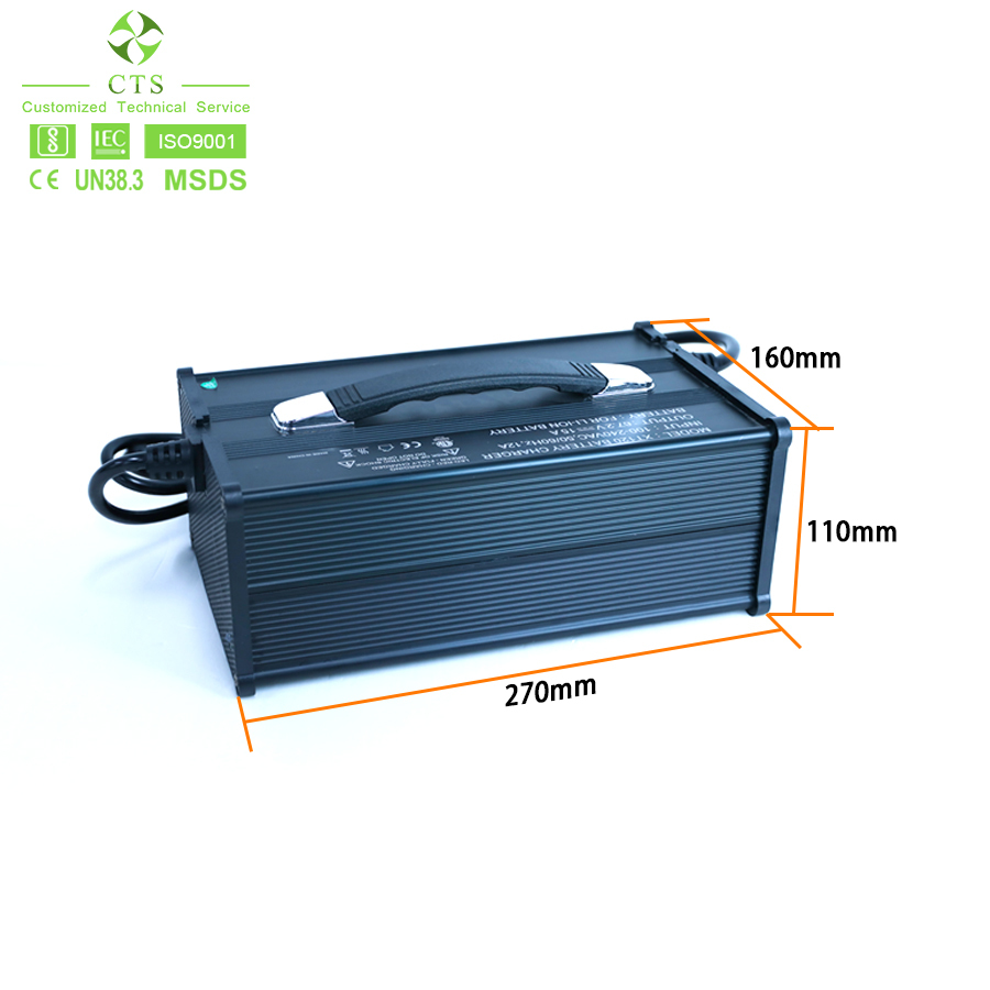 CTS High Efficiency Fan Cooling EV Battery charger for Electric Scooter AC DC Connector Available