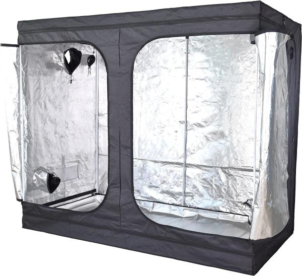 240 x 120 x 200 cm 1680D Reflective Oxford Mylar Hydroponic Tent Lightproof and Waterproof Custom Plant Grow Box 4x8 FT